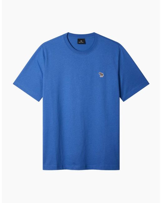 Paul Smith Blue Ps Reg Fit Zebra T-Shirt 44M for men