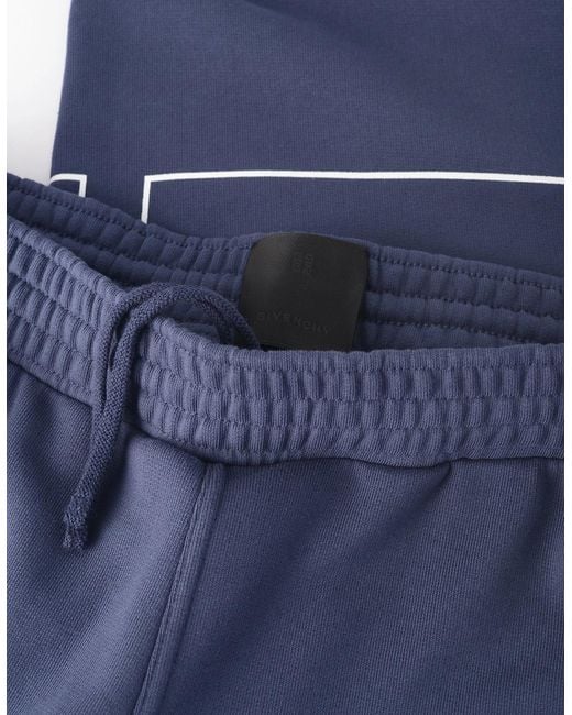 Givenchy Blue Over Size Logo Cuffed Joggers for men