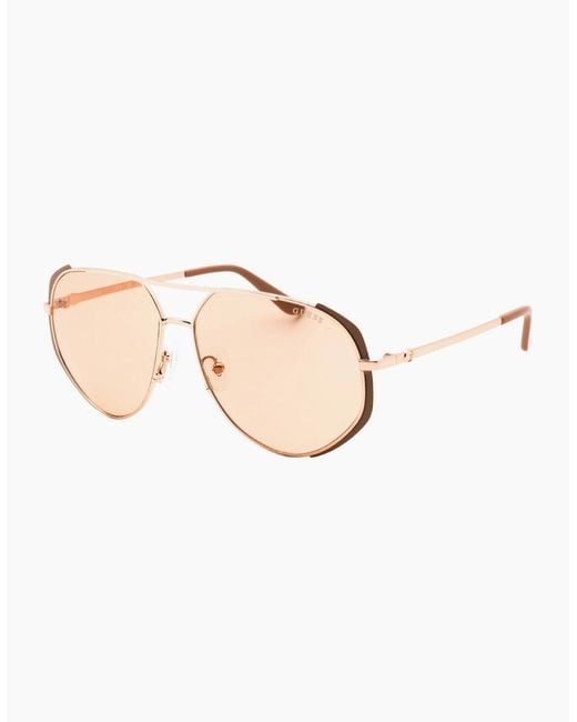 Guess Natural Polished Rose Sunglasses