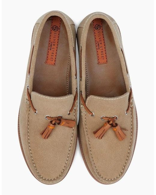 Silver Street London Natural Milford Loafers Sand for men