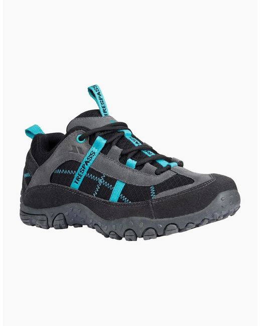 Trespass Black Ladies Fell Lightweight Walking Shoes