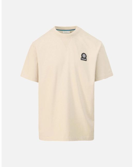 Sandbanks Natural Relaxed Sweat T-Shirt Stone for men