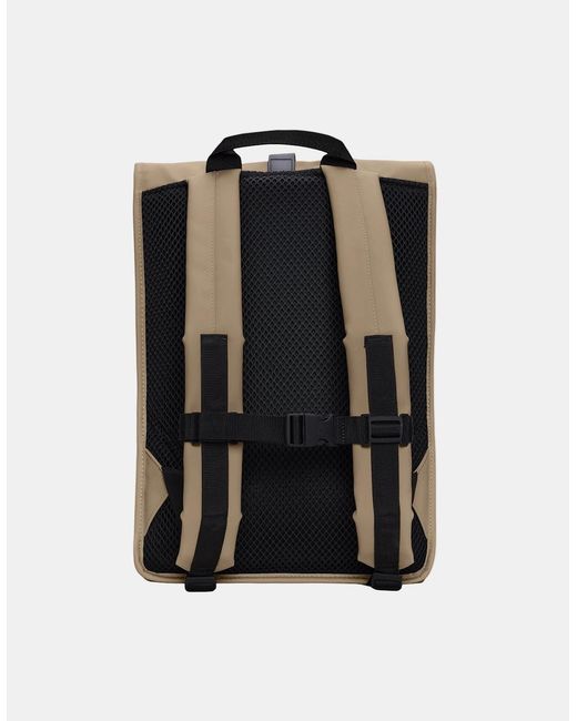 Rains Green Rolltop Rucksack