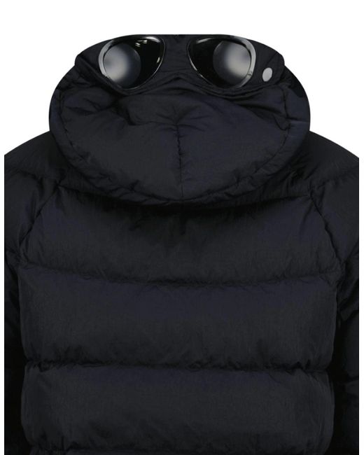 C P Company Black Eco-Chrome R Goggle Jacket for men