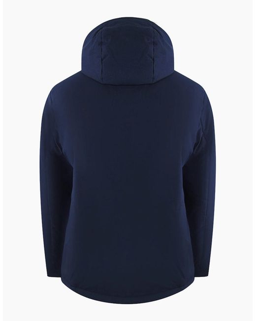 Iceberg Blue Ice Plain Hooded Jacket for men