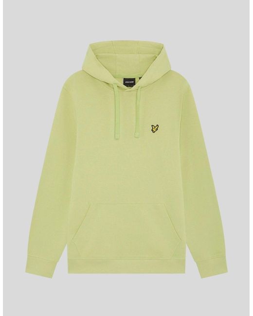 Lyle & Scott Green Loopback Cotton Hoodie for men