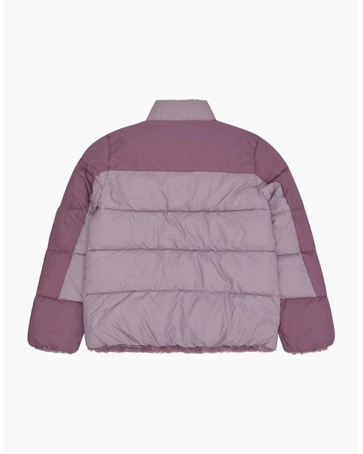 Reebok Purple Rb2110 Reversible Puffer