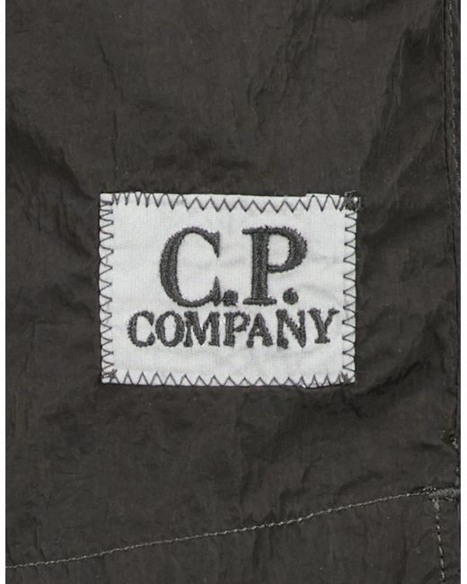 C P Company Gray Chrome-R Boxer Swim Shorts for men