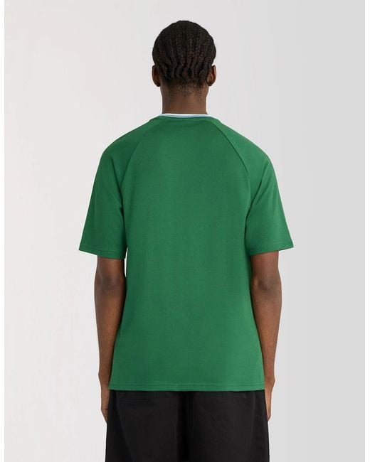 Lyle & Scott Green Tipped Track T-Shirt for men