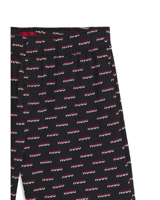 Boss Black Logo Print Pyjama Shorts for men