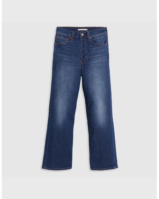 Levi's Blue Levi's Ribcage High Rise Straight Leg Jeans