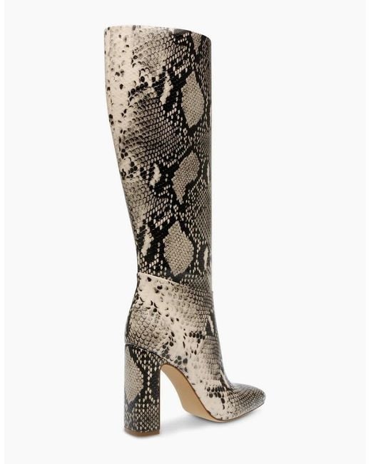 Steve Madden Multicolor Knee High Block Heel Boots With Zipper