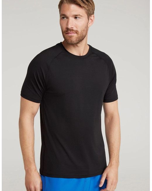 Mountain Warehouse Black Quick Dry T-Shirt for men