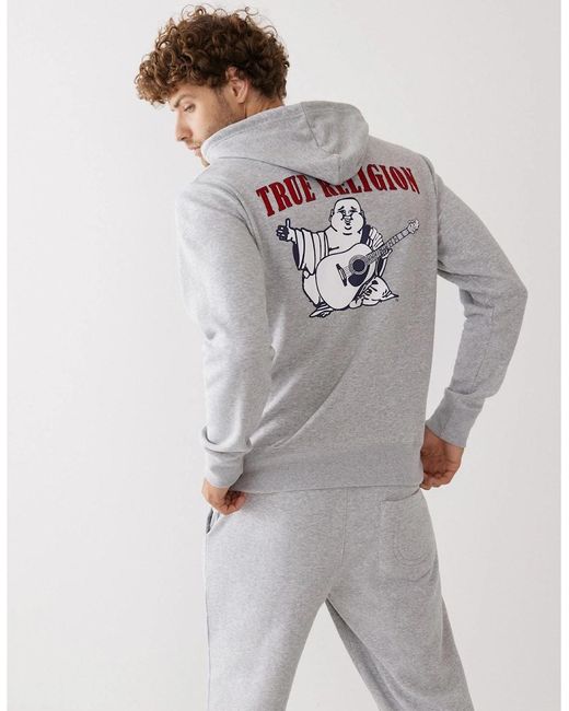 True Religion Gray Buddha Pllovr for men