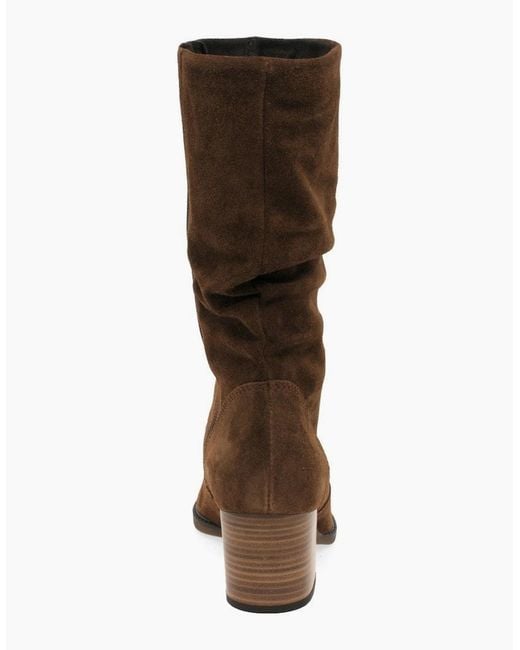 Gabor Brown Ramona Calf-Length Boots