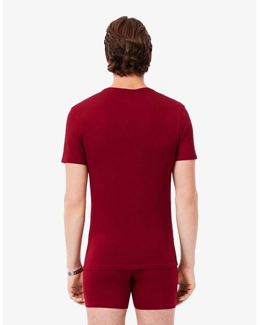 Lacoste Red 3Pck Slm T for men