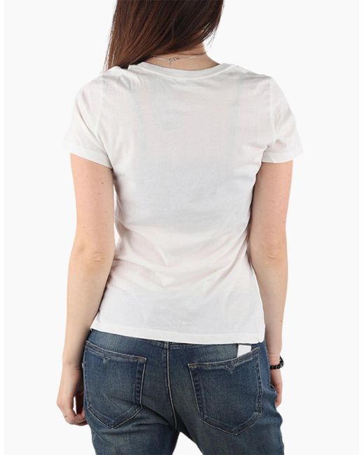 DIESEL White T Sily C T Shirt Crew Neck Short Sleeve Top Casual Summer Tee New