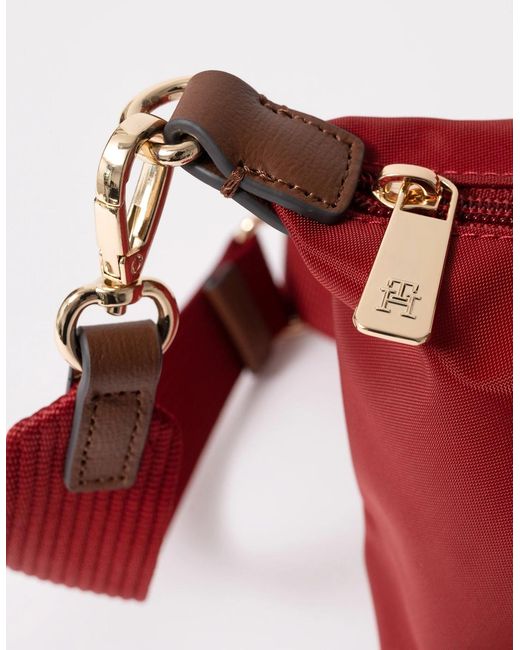 Tommy Hilfiger Red Popette Mini Tote Bag