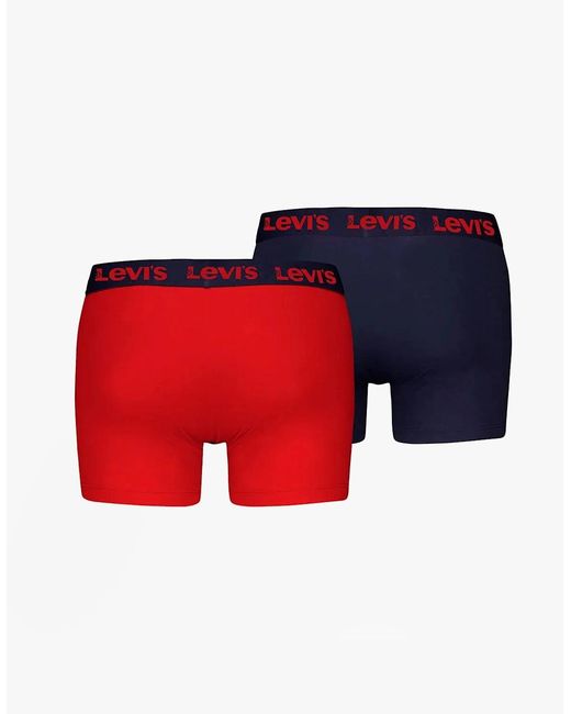 Levi's Red Levi's Repeat Logo 2 Pack Trunks Combo for men