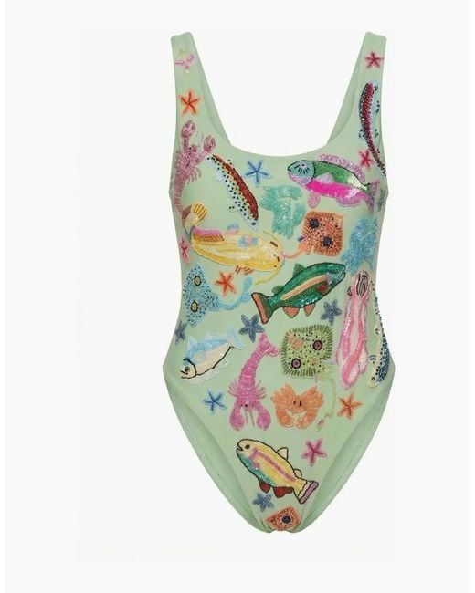 Oceanus Green Arizona One Piece Swimsuit