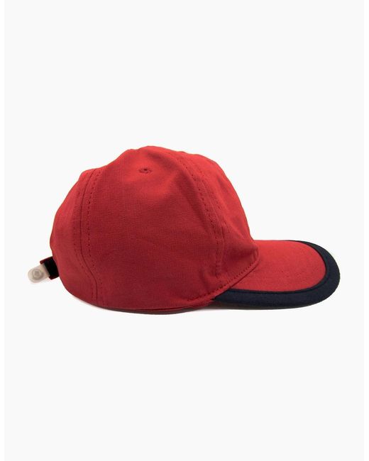 Moncler Red Junior Logo Cap for men