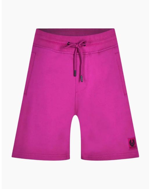 Belstaff Pink Bright Sweat Shorts for men
