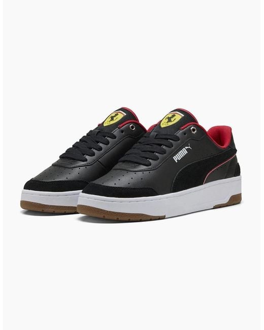 PUMA Black Ferrari Ca Match Low Top Trainers for men