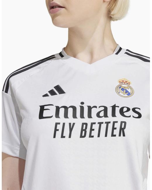 Adidas White Jersey Raglan Sleeve V-Neck Competition T-Shirt