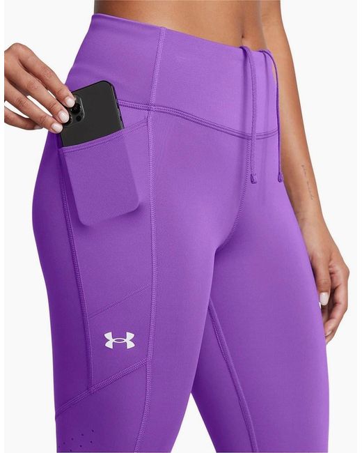 Under Armour Purple Fly Fast Ankle Legging