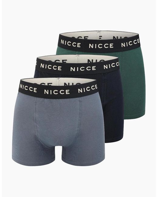 Nicce London Blue Leming 3 Pk Bo for men