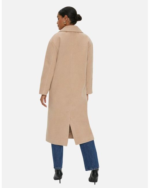 Dorothy Perkins Blue Ladies Double-Breasted Longline Coat