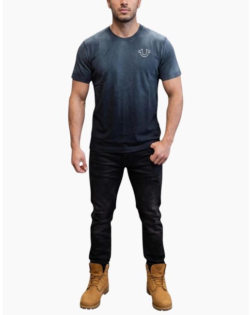 True Religion Blue 109300 T Shirts for men