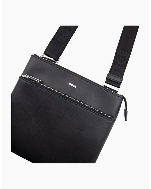 Boss White Zair S Z Signature Stripe Logo Detail Bag 001 for men