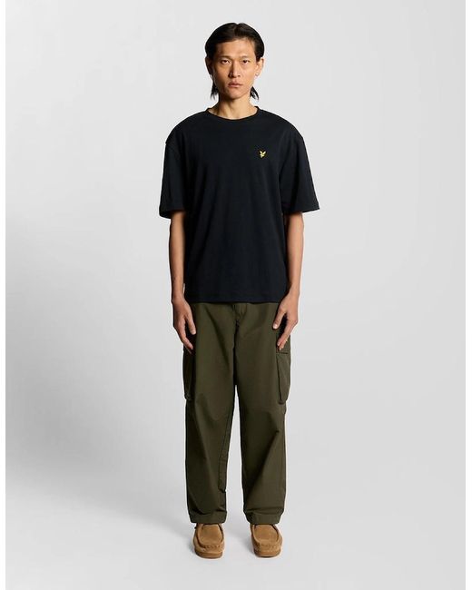 Lyle & Scott Black Ultra Soft Cotton Blend T-Shirt for men