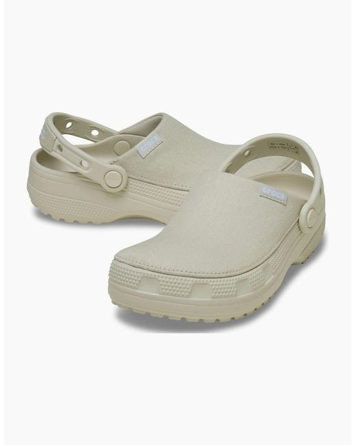 CROCSTM White Classic Crafted Cotton Stucco Clogs