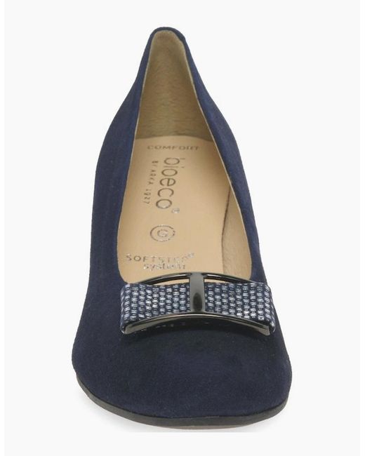 Bioeco Blue Daphne Court Shoes