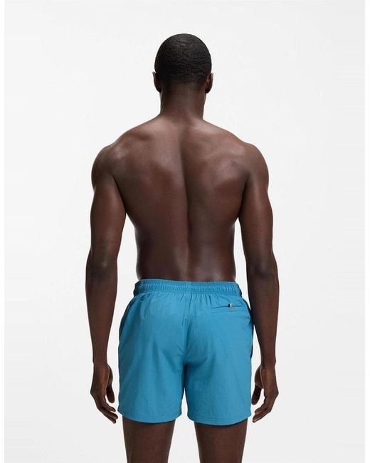 Boss Blue Octopus Swim Shorts for men