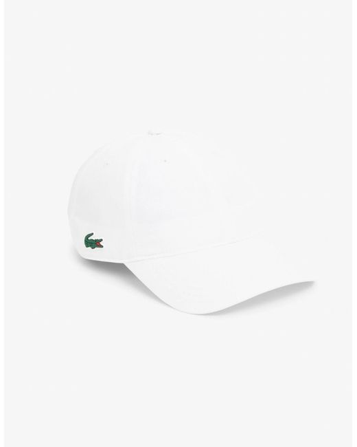 Lacoste White Sport Lightweight Cap for men