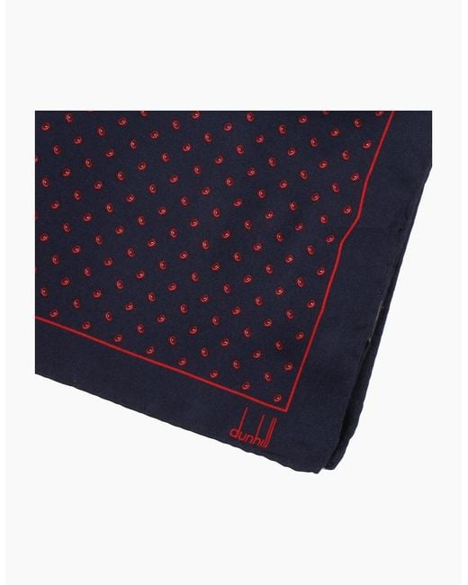 Dunhill Blue Pocket Square for men