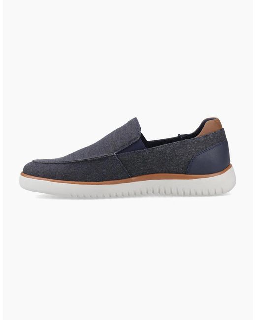 Hush Puppies Blue Damon Slip On Shoes for men