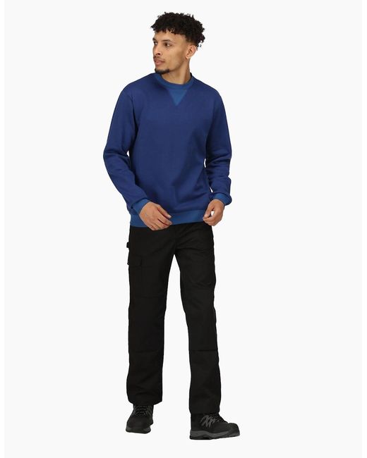 Regatta Blue Professional Crew Neck Sweatshirt for men