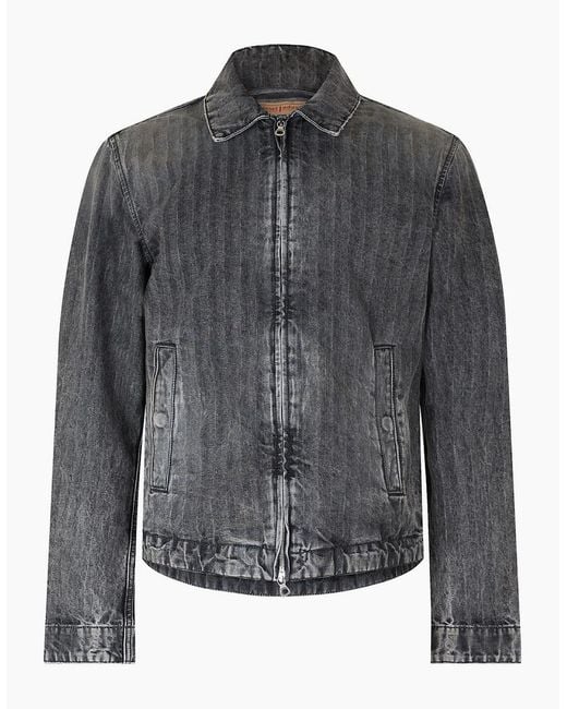 DIESEL Gray D Rohe Giacca Denim Jacket for men