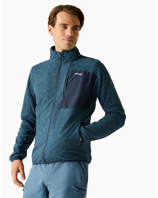 Regatta Blue Scaris Full Zip Fleece Jacket for men