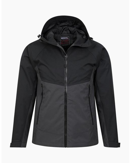 Mountain Warehouse Black Verge Extreme Waterproof Jacket for men