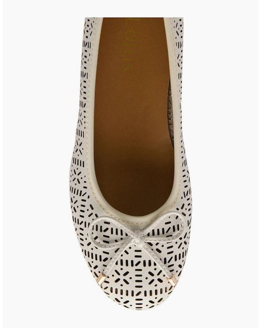Lotus White Helen Pumps