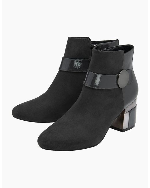 Lotus Black Kirsty Ankle Boots