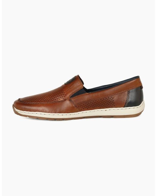 Rieker Brown Portside Loafers for men