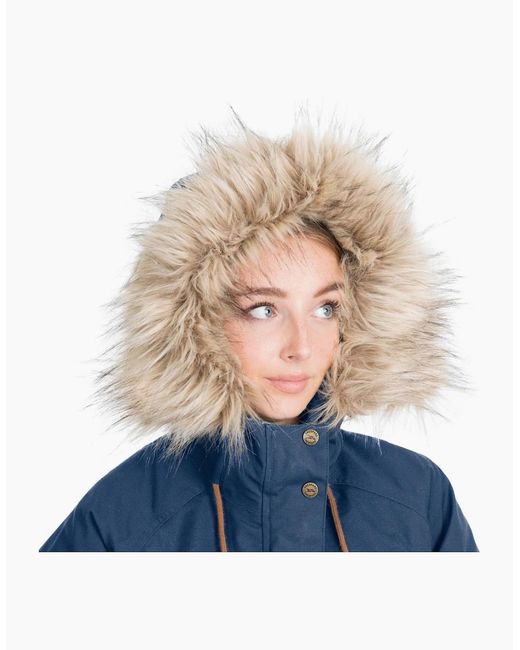 Trespass Blue Ladies Faithful Waterproof Jacket