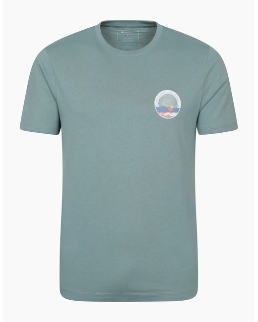 Mountain Warehouse Blue Southwold Short-Sleeved T-Shirt for men