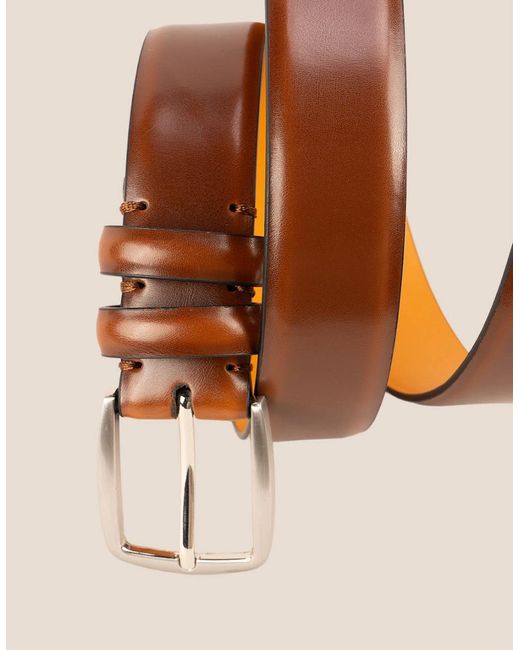 Oswin Hyde Orange Gavin Tan Belt for men